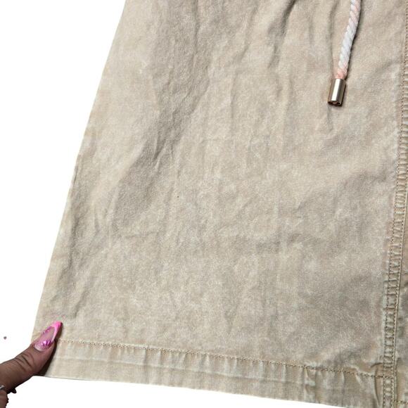 Sessun Tan Trench Coat W/ Drawstring Size: S - Picture 3 of 5